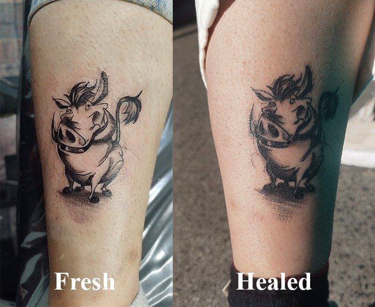 Tatuaje cicatrizado (healed) — pieza 03