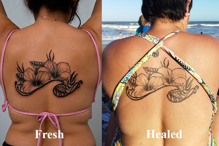 Tatuaje cicatrizado (healed) — pieza 06