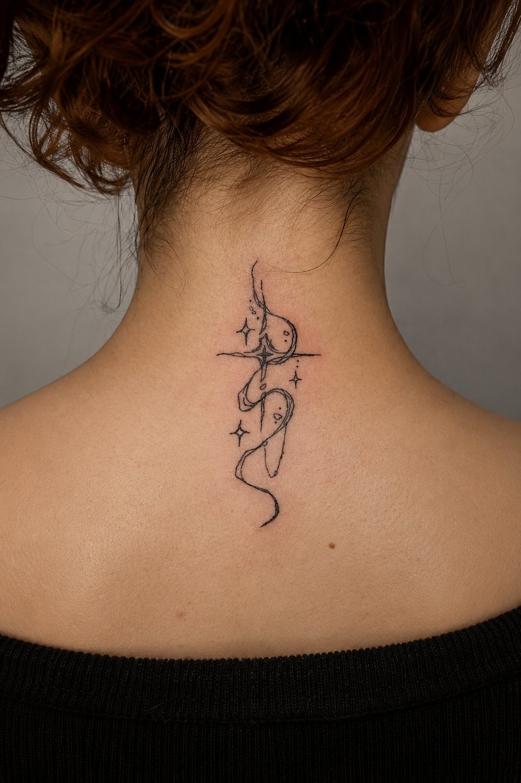 Tatuaje blackwork botánico — pieza 04